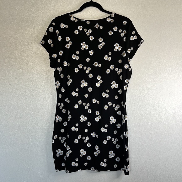 EUC SO Square Neck Bodycon Mini Dress Daisy Print sz XXL - Picture 5 of 5
